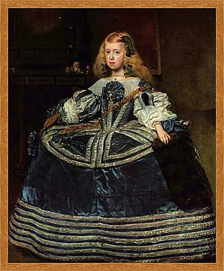 Картина - Infanta Margarita Teresa in a Blue Dress