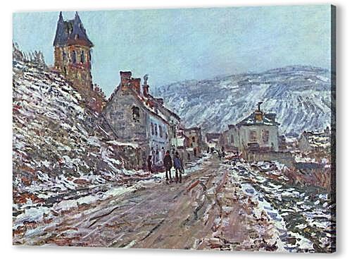 Картина маслом - Street near Vetheuil in Winter	

