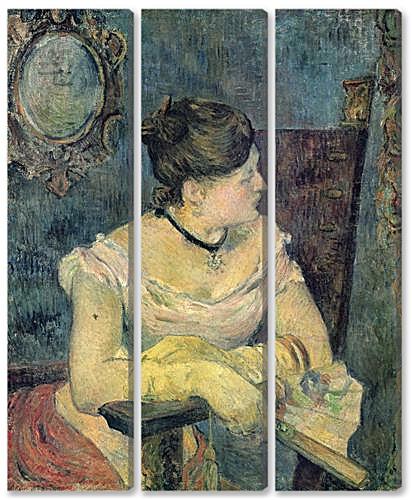 Модульная картина - Mette Gauguin en robe de soir	
