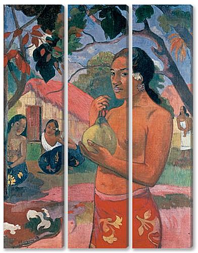 Модульная картина - Woman Holding a Fruit (Eu haere ia oe)	

