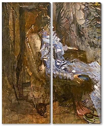Модульная картина - A Lady in Lilac. Portrait of Nadezhda Zabela Wrubel	
