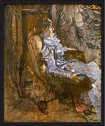 Картина - A Lady in Lilac. Portrait of Nadezhda Zabela Wrubel	

