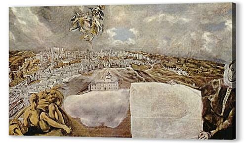 Картина маслом - Ansicht von Toledo	
