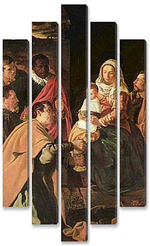 Модульная картина - Anbetung der Heiligen Drei Konige (Epiphanias)	
