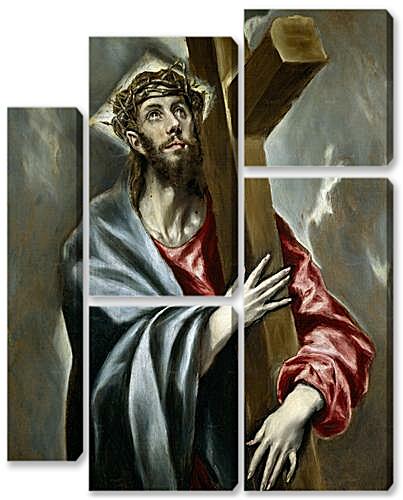 Модульная картина - Cristo Abrazado a la Cruz	
