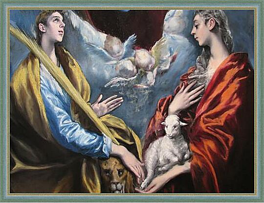 Картина - Madonna and Child With Saint Martina and Saint Agnes	

