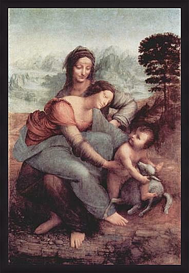 Картина - Святая Анна с Марией и младенцем
