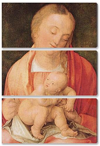 Модульная картина - Maria mit dem hockenden Kind
