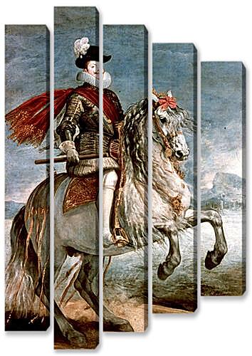 Модульная картина - Felipe III caballo	
