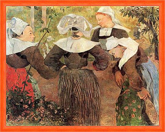 Картина - Der Tanz der vier Bretoninnen	
