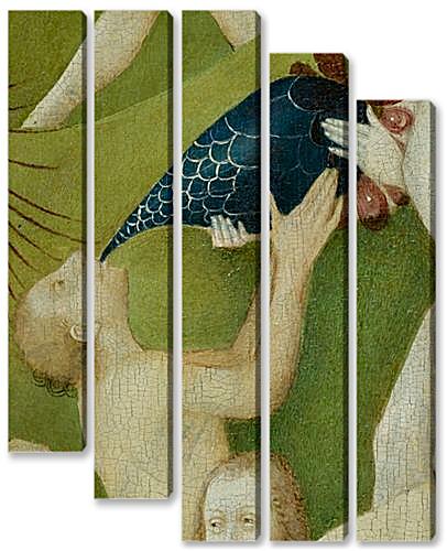 Модульная картина - The Garden of Earthly Delights, center panel (Detail Drinking man)	
