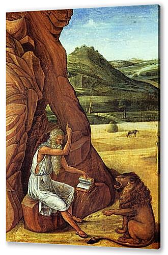 Постер (плакат) - Hieronymus in der Wuste
