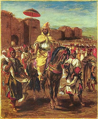 Картина - Portrat des Sultans von Marokko
