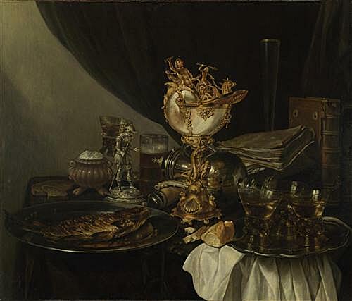 Картина - Still Life with a Nautilus Cup
