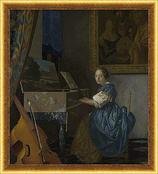 Картина - A Young Woman seated at a Virginal
