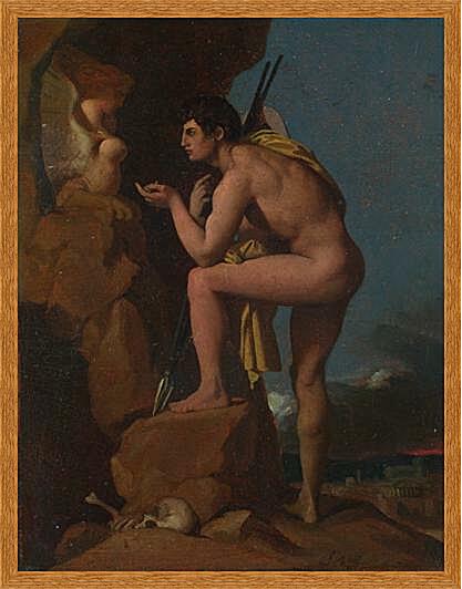 Картина - Oedipus and the Sphinx

