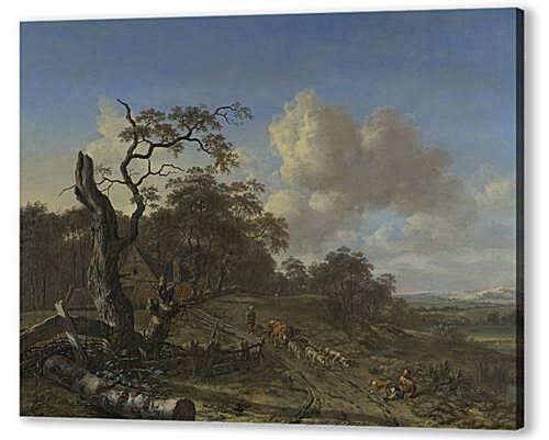 Постер (плакат) - A Landscape with a Dead Tree
