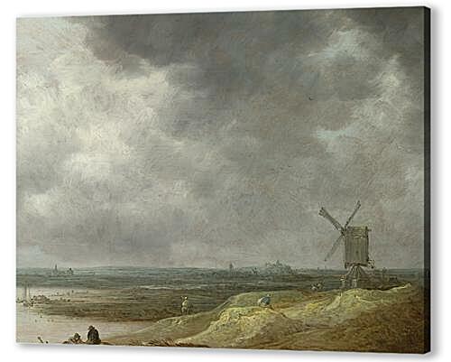 Постер (плакат) - A Windmill by a River
