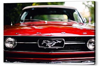 Постер (плакат) - Красный Мустанг (Ford Mustang)