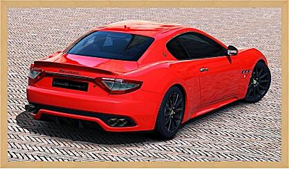 Картина - Красный Мазерати (Maserati)