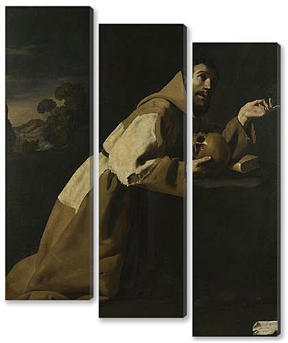 Модульная картина - Saint Francis in Meditation
