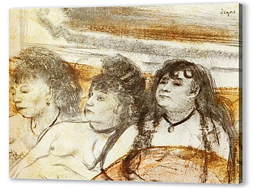 Картина маслом - Trois filles assises de face	
