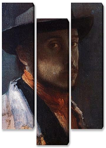 Модульная картина - Degas au chapeau moi	
