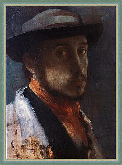 Картина - Degas au chapeau moi	
