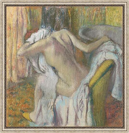 Картина - After the Bath, Woman drying herself	
