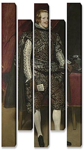 Модульная картина - Philip IV of Spain in Brown and Silver	
