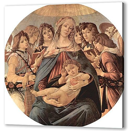 Картина маслом - Madonna with six angels	
