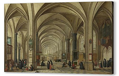 Постер (плакат) - The Interior of a Gothic Church looking East
