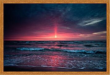 Картина - Море, закат