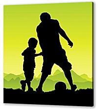 Постер (плакат) - Игра в футбол
