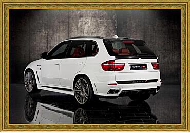 Картина - Белый БМВ (BMW X5 E70)
