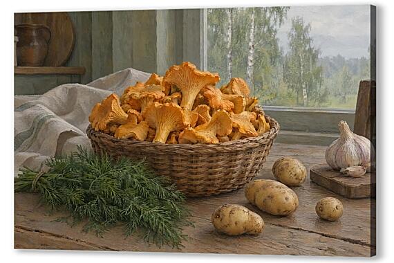 Лисички и укроп