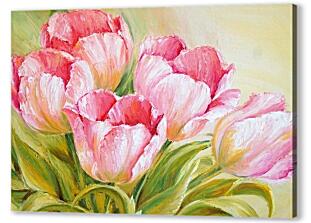 Постер на подрамнике - Цветы - Букет тюльпанов