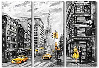 Модульная картина - Города и страны - Двое в Нью-Йорке